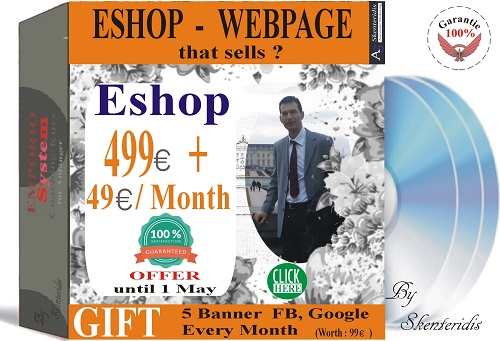 Create eshop Development of the Eshop website with 499 euros + Subscription